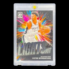 VICTOR WEMBANYAMA BLACK COLOR BLAST OPTIC 2024-25 Insert Base Panini - SPURS