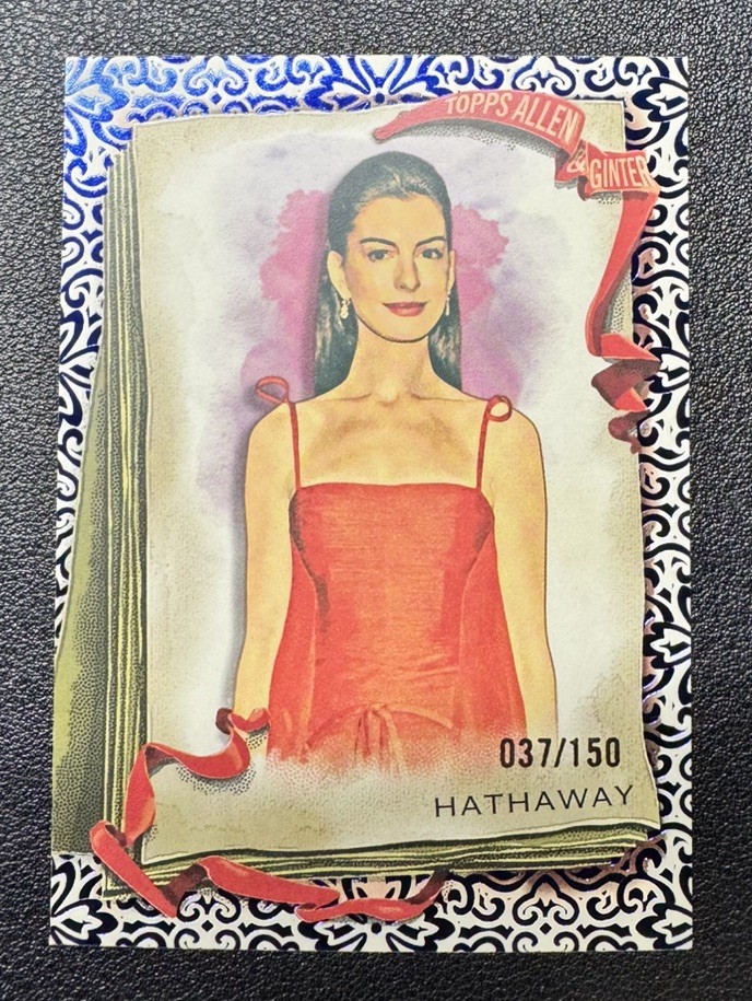 ANNE HATHAWAY TOPPS 2026 Allen & Ginter World's Champions #126 Blue Foil /150 SP