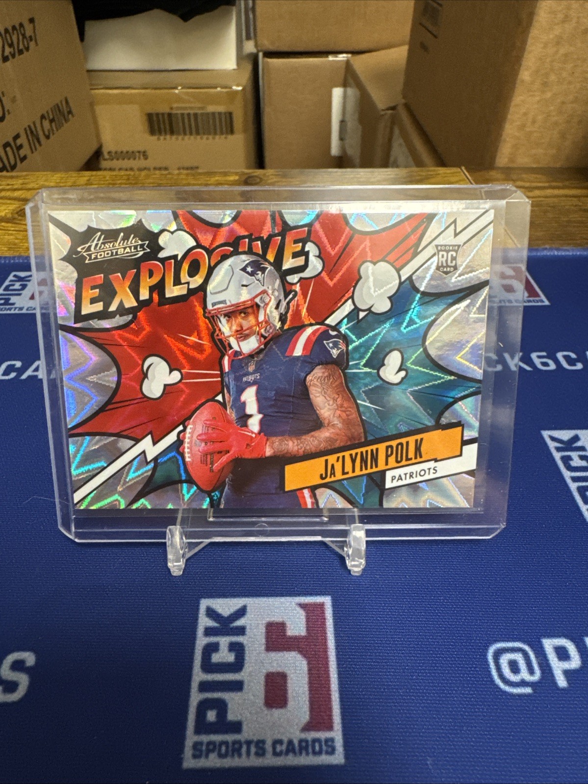 2024 Panini Absolute Explosive Ja'Lynn Polk Rookie New England Patriots RC