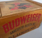 Vintage 1876-1976 Anheuser Busch Inc Wooden Box St. Louis Beer Box Crate