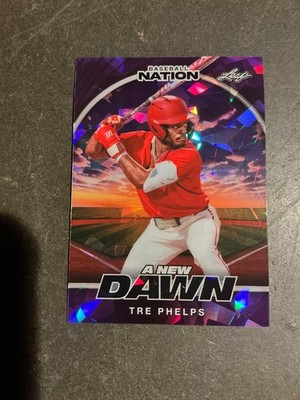 2025 Leaf Nation Baseball Tre Phelps New Dawn Base #1/8 Georgia Bulldogs