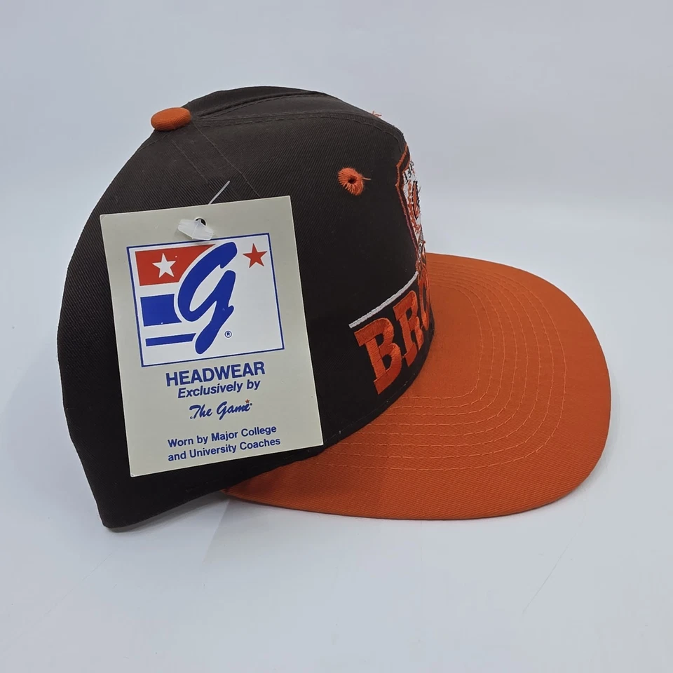 De colección 1990 NFL x The Game Cleveland Browns Snapback Sombrero Raro* Nuevo con Etiquetas*  Foto 3 de 4