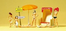 Preiser 10107 HO Scale Recreation & Sports -- Sunbathers