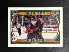 2023-24 Topps NHL Stickers Great Outdoors Martin Necas #656