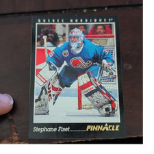 Pinnacle 1993-94 Stephane Fiset #115 Quebec Nordiques NHL Hockey Card