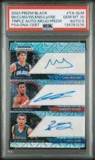 2024 Prizm Black Dominique Wilkins LaVine McClung Mojo Triple Auto /25 PSA 10