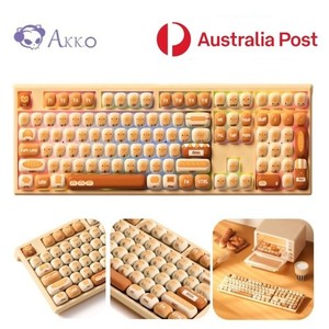 AKKO Wireless ​Cartoon Mechanical Gaming Keyboard Steamed Bluetooth RGB USB PBT 