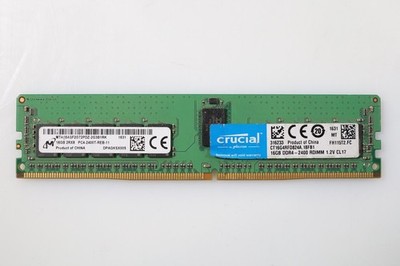 16GB Micron MTA18ASF2G72PDZ-2G3B1RK DDR4 PC4-2400T RDIMM Server Memory