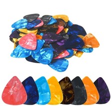 100pcs Medium Size Guitar Picks Sampler Value Pack 0.71mm 0.71mm, Multicolor