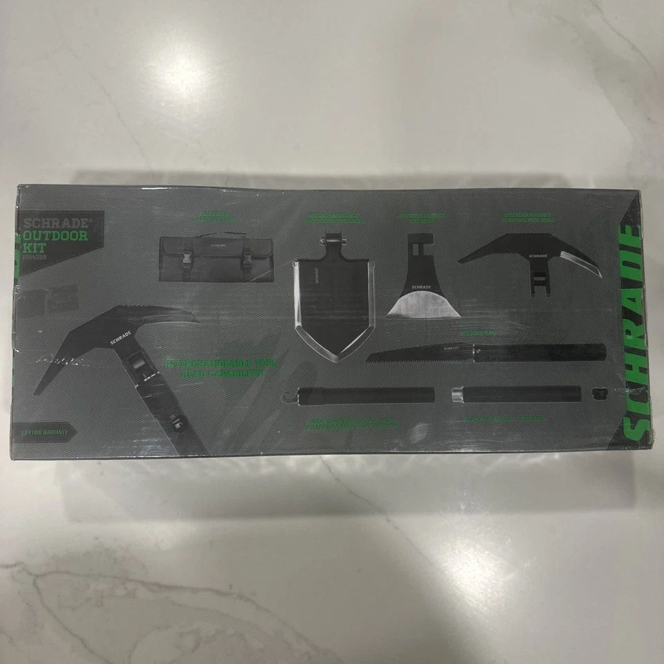 Kit tático de sobrevivência ao ar livre Schrade SCHEXC machado pá conjunto múltiplo de ferramentas 1084299 - Imagem 2 de 4