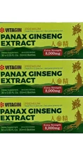 Red PANAX Ginseng Extract 12 years old Roots 8000 Mg Premium 3 Box (90 Bottles)