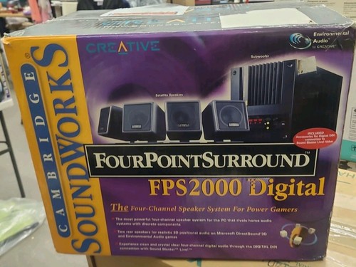 NOS Cambridge Soundworks FPS2000 Digital Four Points Surround Creative Labs NIB