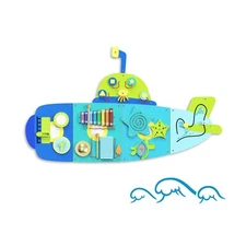 BlueWood Submarine Wall Busy Board Panels, Toddler Learning Activit... Fast Ship
