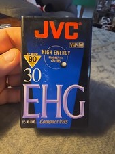 JVC VHS-C Compact 90 Minute Video Cassette Tape TC 30 EHG High Energy New Sealed