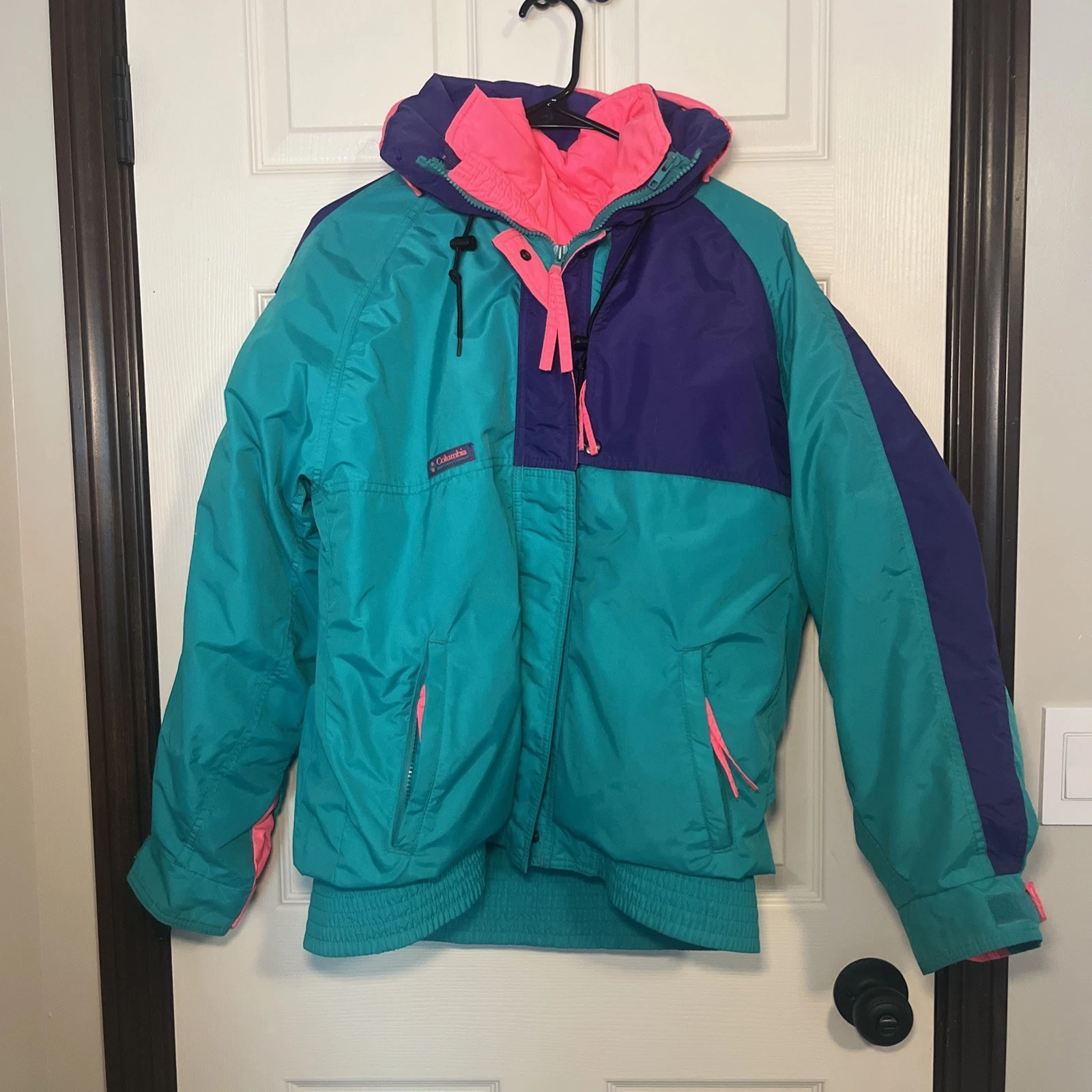 Vintage Columbia Criterion Neon layered 4 in 1 waterproof Thermal Puffer Jacket
