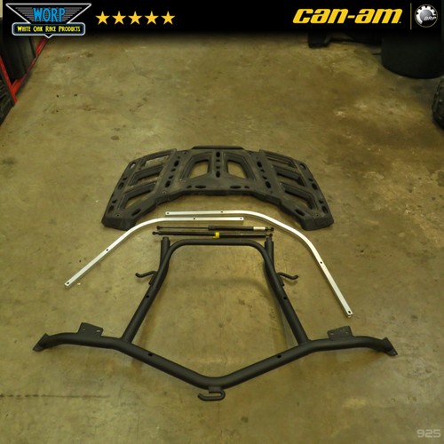 CAN AM MAVERICK X3 LINQ REAR PIVOTING CARGO RACK SPARE TIRE MOUNT GENUINE OEM