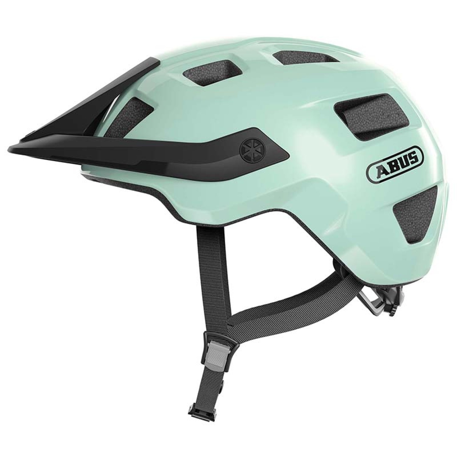 Casque VTT Abus MoTrip menthe glacée taille L avec molette de réglage