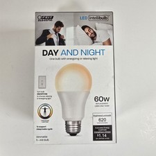 Feit Electric LED Bulb Intellibulb Day And Night 60w Replacement A19 Bulb