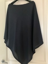 Navy Poncho One Size . Great Condition