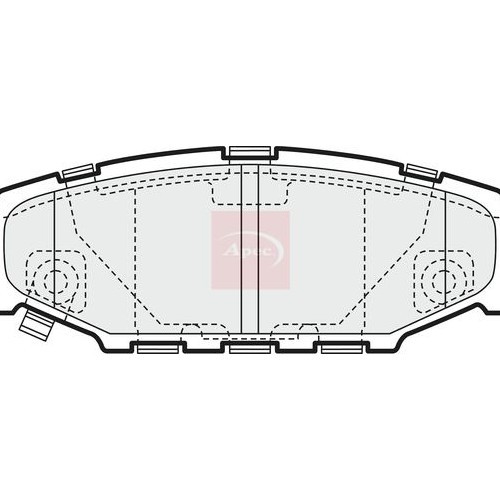 APEC Brake Pad Set, disc brake PAD1453