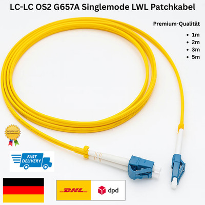 LC-LC OS2 G657A LWL Patchkabel Singlemode | LC-LC | 1 5 m | LSZH