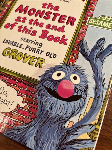 GOLDEN BOOKS Sesame Street MONSTER at the End of This Book GROVER Gold Spine - Picture 2 of 7