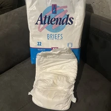 Sample Of 1 1993 Medium Attends Vintage Plastic Adult Diaper