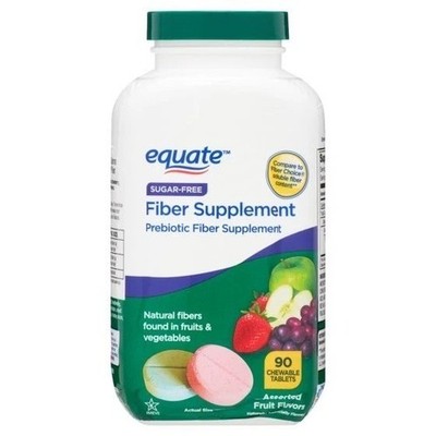 Fiber Supplement, Fruit Flavored Chewable Tablets, over the Counter, 90 Count