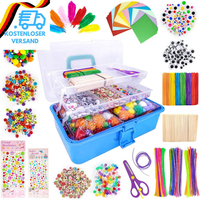 Linaye Bastelset FüR Kinder 3500+Pcs BastelzubehöR Bastelmaterial In Faltbare Ba