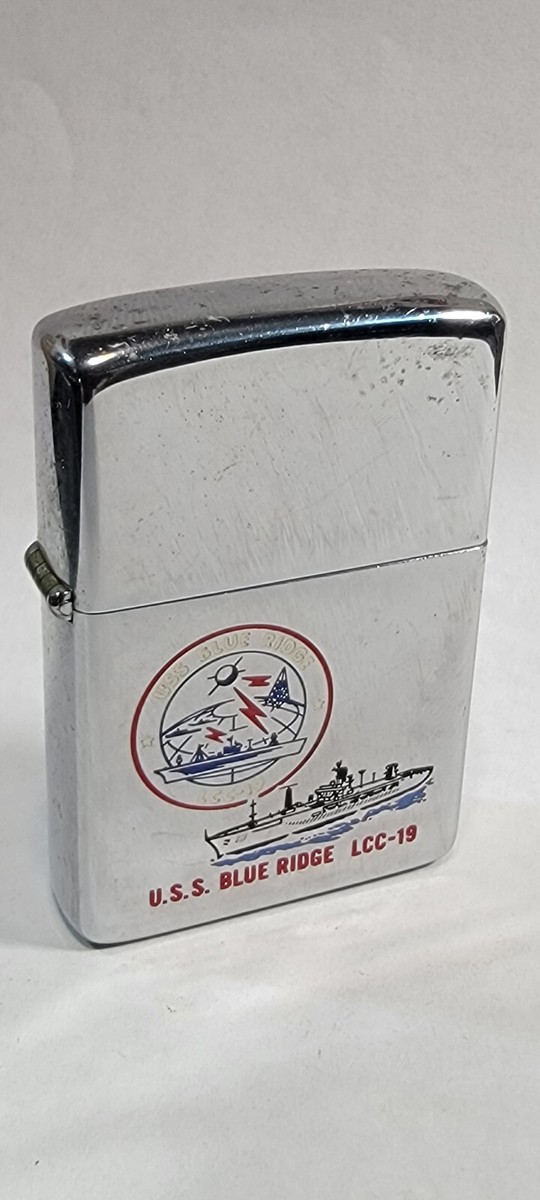 Vintage Zippo Lighter Case Only Navy USS Blue Ridge LCC-19 Vintage Zippo Lighter Case Only Navy USS Blue Ridge LCC-19