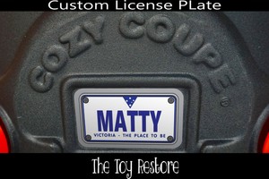 little tikes car number plates