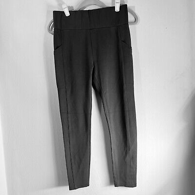 Lou & Grey Leggings Womens Size Medium Gray Ponte Knit Stretch Pull On  Pockets 