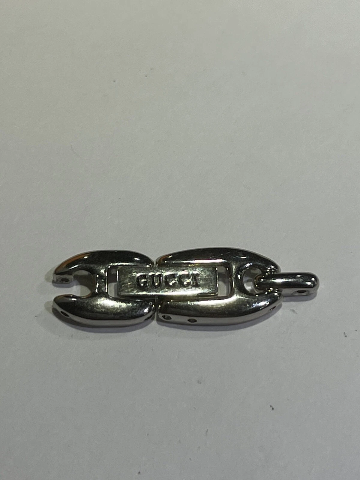 Bracelet de montre original Gucci 1100L 1200L Marina Links acier couleur argent verrou