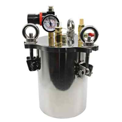 #ad Dispenser Pressure Tank 3L 304 Stainless Steel Pressure Barrel Dispensing Valve $177.68