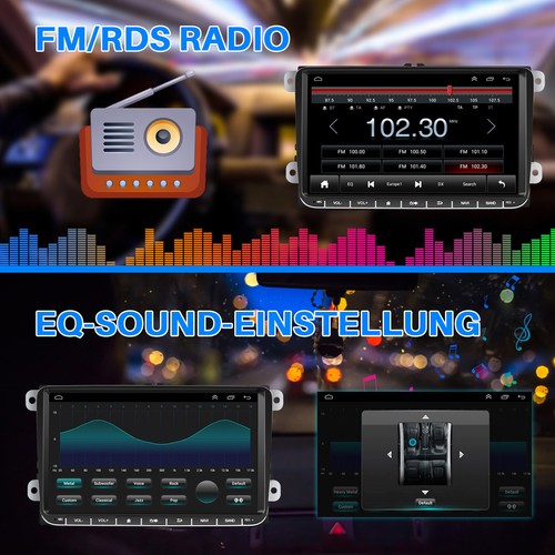 Autoradio Android 13 Carplay GPS NAVI +Kamera Für VW GOLF 5 6 Touran Passat Polo - Bild 11 von 14