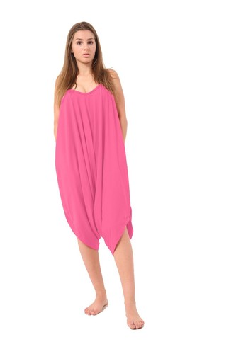 WOMENS ROMPER ALL IN ONE LADIES JUMPSUIT HAREM DRESS BAGGY PLUS SIZE HAREEM - Picture 8 of 11