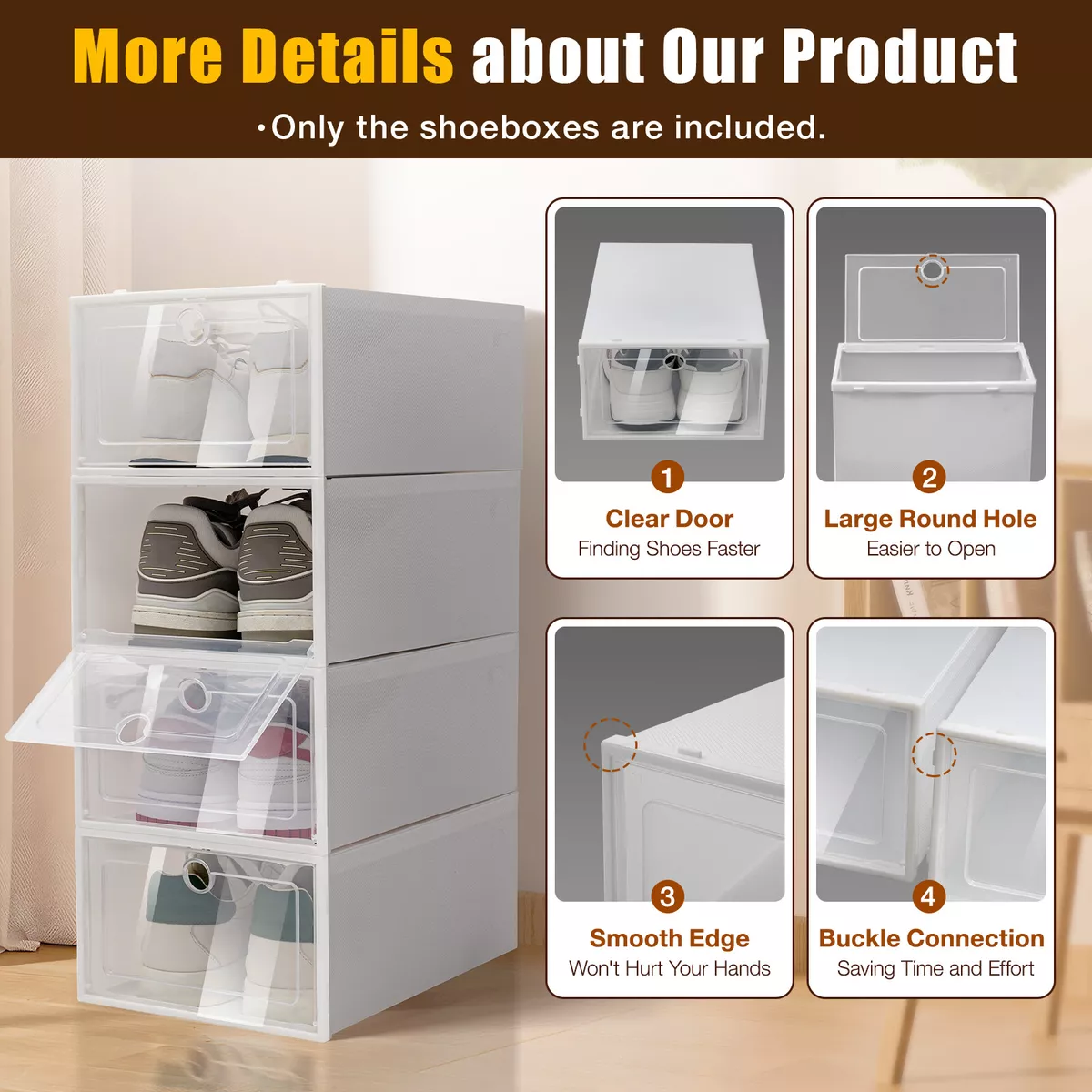 Boxes, Clear Plastic, Storage Cabinet