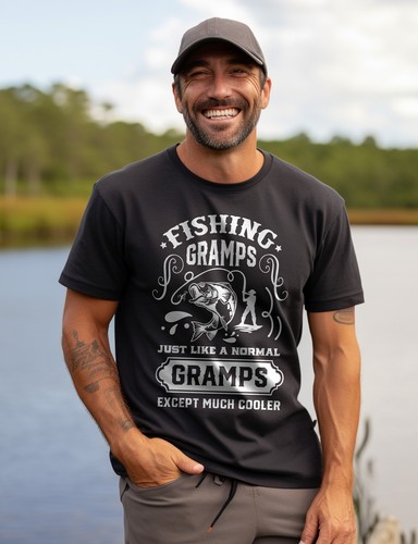 Fishing Gramps Just Like Me t-shirt - Funny and Experienced! Funny t-shirt, Unis - Picture 20 of 90