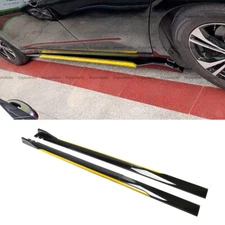 For Buick Regal 86" Side Skirt Extension Rocker Panel Splitter Black Yellow
