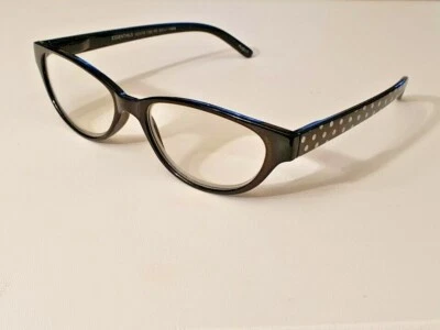 Foster Grant - Ladies Ivy Black - Cat Eye Reading Glasses - Only £4.99