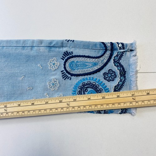 DESIGUAL Women Blue Slim Fit Ankle Zip Jeans Size W24 UK 6 IT 38 - Picture 13 of 15