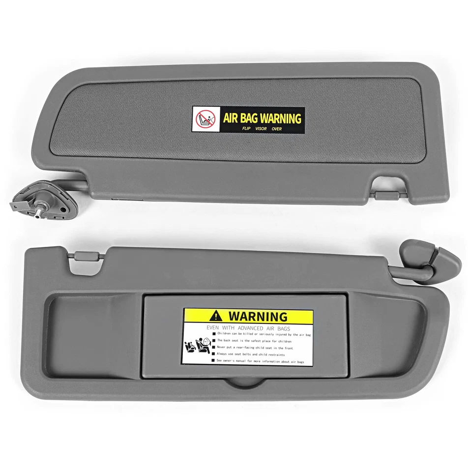 Driver & Passenger Dark Gray Sun Visor PAIR For 2006-2011 Honda Civic Visor Set Foto 3 de 4