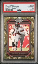 2022 Panini Prizm Shaquil Barrett Forest Camo Prizm /15 #278 PSA 10 Gem Mint