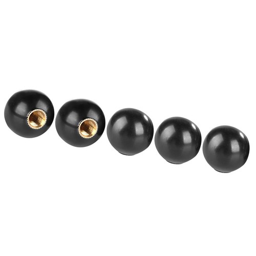 5x BM6*20 Round Ball Gear Lever Shift Knob Machine Tool Copper Insert - Picture 11 of 21