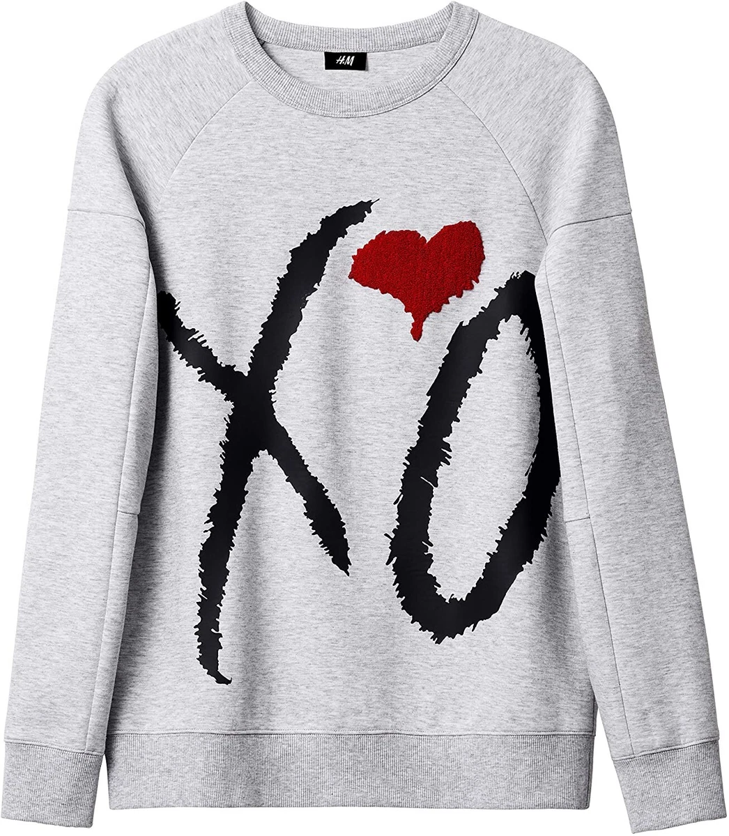 cerca arroz Teleférico The Weeknd XO H&amp;M Heart Gray Pullover Sweatshirt Brand New Tags XL  Extra Large | eBay