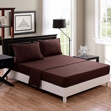 Extra Deep Fitted Sheet 16"/40CM 100% Egyptian Cotton 200TC all 5 sizes 14 color