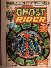 Ghost Rider #7 🔥1974 , low grade marvel comic with brother voodoo MVS intact 