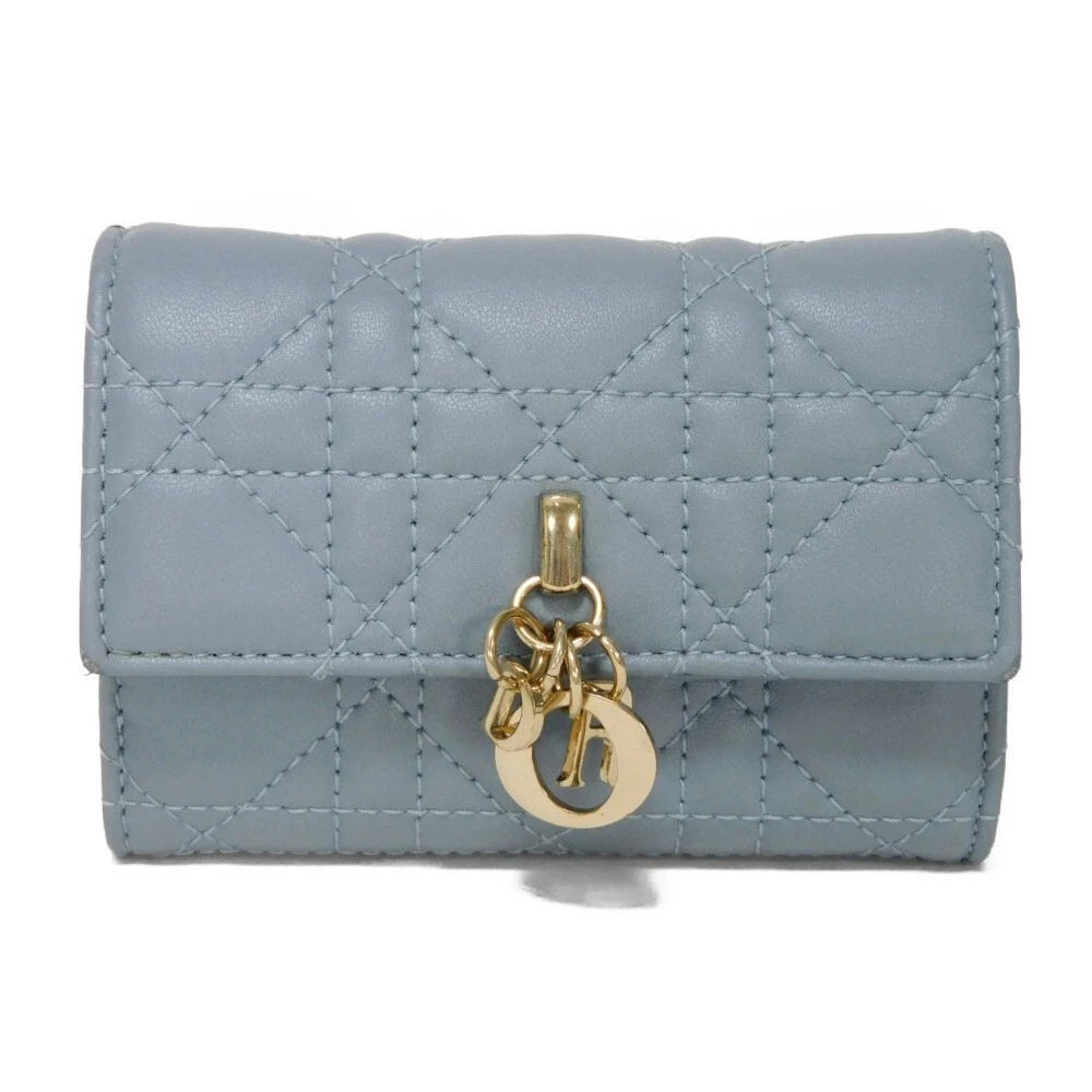 AUTHENTIQUE Portefeuille Dior Glycine S0966ONMJ_M81B Portefeuille Logo actuel Charme Coi...