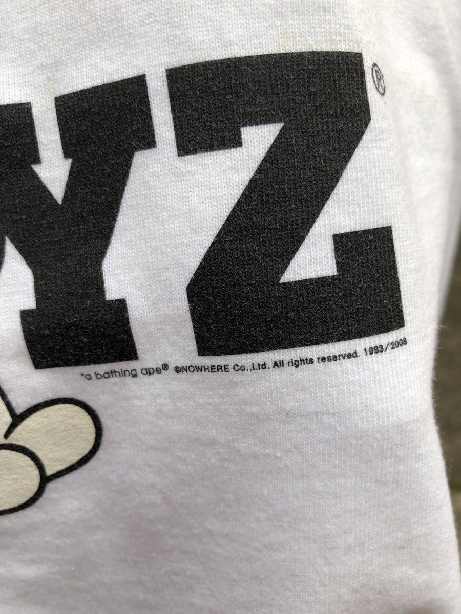 A Bathing Ape X Teriyaki Boyz T-shirt 2008 Medium 100 % Authentic