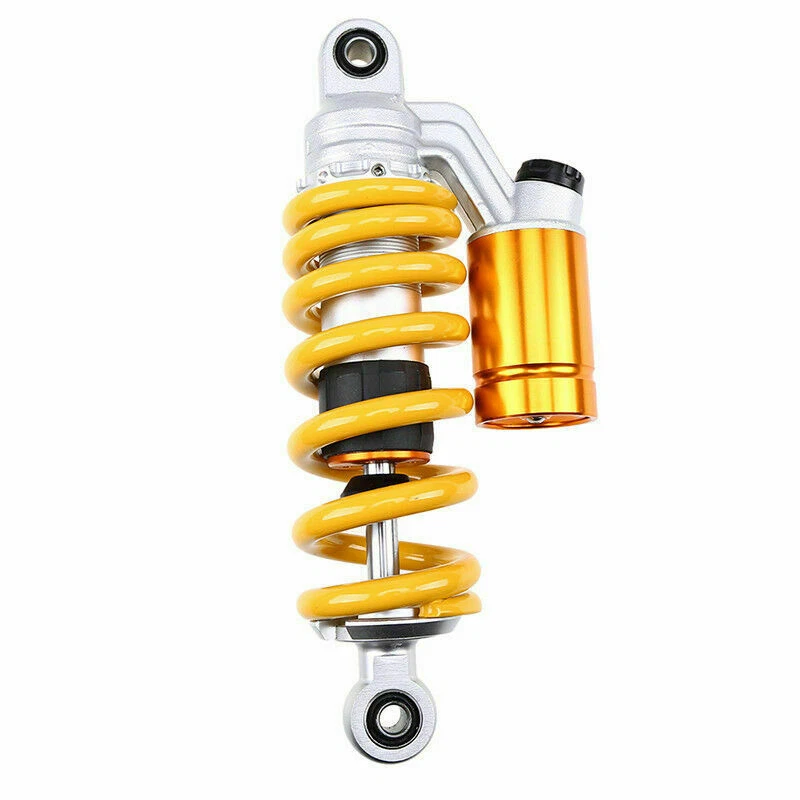 Amortiguador de aire trasero de aluminio amarillo de 10"" 260 mm ajustable para moto Foto 2 de 4